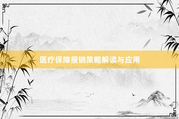 医疗保障报销策略解读与应用